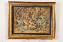 Thomas Frederick Collier, Strawberries, Watercolor