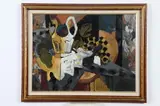 Myles Libhart, Abstract Tabletop Still Life, Oil on canvas
