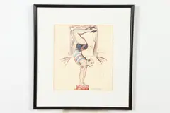 Abraham Walkowitz, Acrobat, Gouache