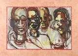Andrew Turner, Faces, Gouache
