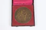 Daniel Jean Baptiste Dupuis, Alliance Francais, Bronze Alliance Francais from Patrick Henry Junior High School awarded to Sarah Nardsny, 1927; in original box - Dia.: 68 cm PROVENANCE: Estate of Jim Graham, former Washington