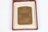 P. Theunis, Le Soir, Bronze award medallion engraved on reverse" Sports Militaires