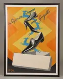 Robys, LEGERES COMME UNE GAZELLE, color lithograph circa 1940, LEGERES COMME UNE GAZELLE, color lithograph circa 1940