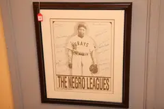 Murray Tinkelman, Josh Gibson Negro Leagues, JOSH GIBSON NEGRO LEAGUES, lithograph 20/100 with 19 signatures of Negro League players