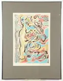 André Masson, Ommagio a Michelangelo, 1975, Color lithograph