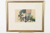 Joseph Solman, Street Scene, Gouache