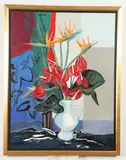 Arthur Van Hecke, Fleurs de Ete, Oil on canvas