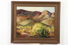 Anna Althea Hills, High Desert, Oil on canvas