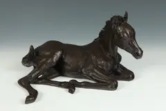 Cynthia M. Rigden, Three Days Old, Bronze - Height: 8 1/2 in. x 14 1/2 in