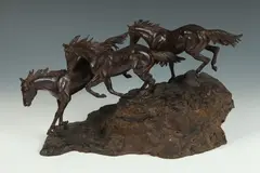 Going by Cynthia M. Rigden, Bronze - Height: 8 3/4 in. x 15 3/4 in, sold Mar 2019