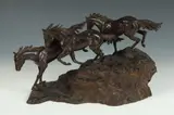 Cynthia M. Rigden, Going, Bronze - Height: 8 3/4 in. x 15 3/4 in