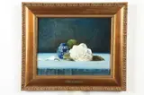 Jane Hartley, Blues and Blossoms, Oil on canvas