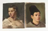 Annie Renouf-Whelpley, Portrait of Woman, MONK AND BOY: THREE WORKS, oil on canvas - Unstretched, 17 1/2 in. x 14 3/4 in., largest PROVENANCE: The artist was born in Boston and trained at the National Academy of Design and in Munich