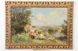 Greek School, Contemplation, Oil on canvas
