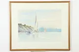 Yves Parent, SKIPJACK AT ANNAPOLIS and TURNER CREEK, Watercolor