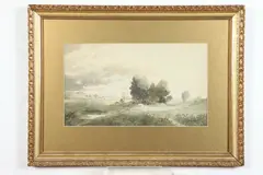 Thomas J. Capharn, Spring Landscape, Watercolor