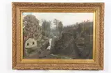Silver Mining Camp by American School, NEVADA, oil on canvas, sold Mar 2019