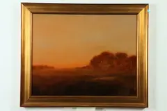 Twilight Landscape by Suzanne Clifford Clark, Oil on canvas, sold Mar 2019