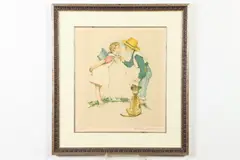 Buttercup by Norman Rockwell, Serigraph, sold Mar 2019