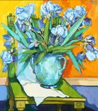 Alush Shima, Iris, Oil on canvas