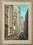 Thomas R. Colletta, Wall Street Nyc 1905, Oil on canvas