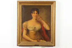 William Beechey, PORTRAIT OF LADY BAGLEY, identified on frame plaque, Oil on canvas