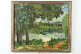 Russian School, Spring Landscape, Oil on canvas
