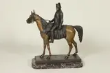 Louis Marie Moris, Napoleon Bonaparte A' Cheval, Bronze - Height: 24 in. x 25 in