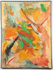 Dan Botkiss, Abstract, Oil on canvas in "as is" condition