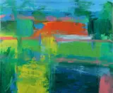 Yellow Tractor by Jamie Marin-Price, Oil on canvas, offered Jun 2019