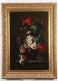 P. Gallinard, Still Life with Urn of Flowers, Oil on canvas
