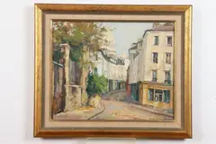 Andre Robert Dupont, Rue Norvins, Oil on canvas