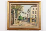 Andre Robert Dupont, Rue Norvins, Oil on canvas