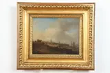 Port Scene by Continental School, PORT SCENE, oil on panel, sold Jun 2019