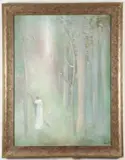 Lillian de Clarence August, A Quiet Place, Oil on canvas