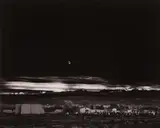 Moonrise by Ansel Adams, Mount has @ 1/4 in. area of discoloration around photograph, sold Jun 2019