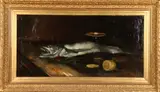Paul Guigou, Still Life with Fish and Lemon, Oil on canvas