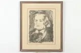 Richard Wagner by Pierre-Auguste Renoir, RICHARD WAGNER, lithograph, sold Aug 2019