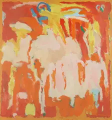 Dirnbach, Abstract Figures, Oil on canvas