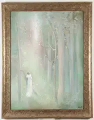 A Quiet Place by Lillian de Clarence August, Oil on canvas, sold Aug 2019