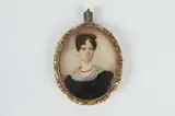 Carl Weinedel, Mrs, Oil on ivory