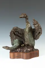 Kön, Pair Geese with Golden Eggs, Bronze