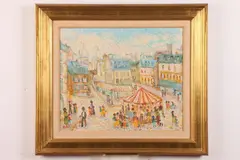 Harry Somers, Merry Go Round, Oil on canvas