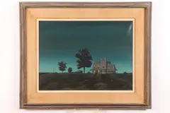 P. Grant, Farm Morning, Oil on canvas