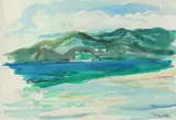 William Zorach, On the Water, Watercolor