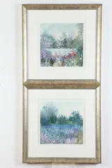 M. Stevens, Untitled, AZURE HOLLOW and HIDDEN PEACE: TWO WORKS, signed and titled in pencil lower margin