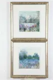 M. Stevens, Untitled, AZURE HOLLOW and HIDDEN PEACE: TWO WORKS, signed and titled in pencil lower margin