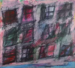 Stewart Schmalbach, Windows, 1985, Acrylic on canvas