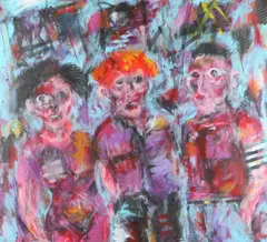 Stewart Schmalbach, End of the Line, Acrylic on canvas