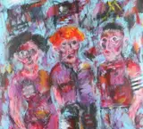 Stewart Schmalbach, End of the Line, Acrylic on canvas